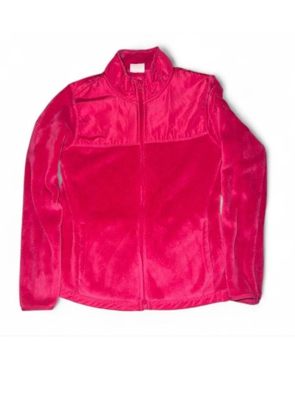Danskin women’s fleece jacket hot pink size small Barbie pink